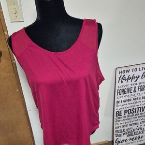NIKE DRI FIT Athletic Work Out Tank Raspberry Colour Ladies Large